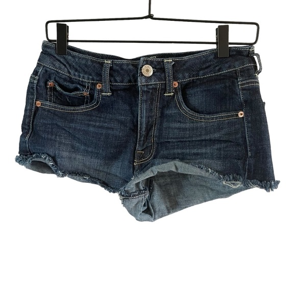 American Eagle Stretch frayed hem size 8 - Picture 1 of 10